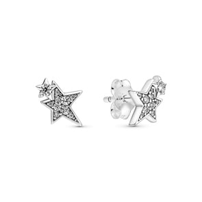 Pandora Moments Clous d'Oreilles Étoiles Asymétriques Scintillants