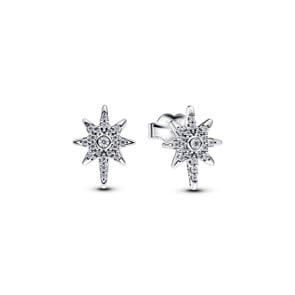 Pandora Moments Funkelnde Polarstern Ohrringe 925 Silber