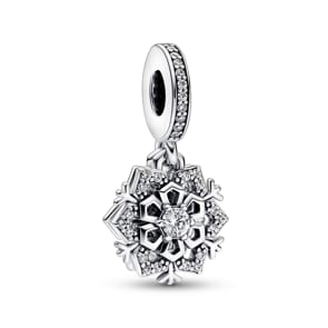 Pandora Moments Funkelnde Schneeflocke Doppelter Charm-Anhänger