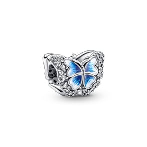 Pandora Moments Funkelndes Blauer Schmetterling Charm