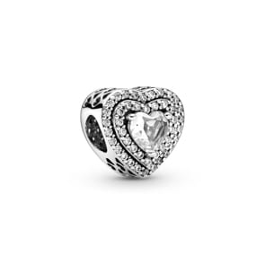 Pandora Moments Funkelndes erhabenes Herz Charm