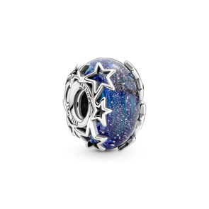 Pandora Moments Galaxis Blau & Stern Murano-Glas Charm