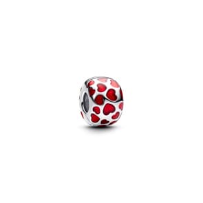 Pandora Moments Charm Clip Rond Cœurs 925 Argent