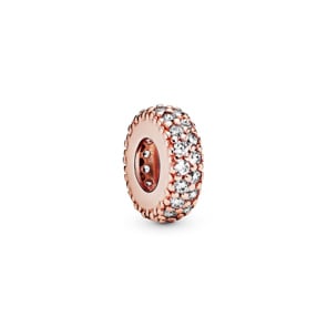 Pandora Rose Moments Charm Espaceur Scintillant Transparent