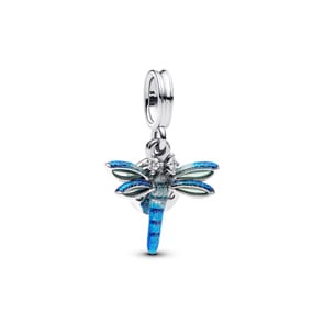 Pandora Moments Libelle Doppelter Charm-Anhänger 925 Silber