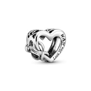 Pandora Moments „Love You Mum“ Unendlichkeits-Herz Charm