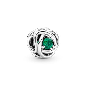 Pandora Moments Mai Geburtsstein Royalgrüner Ewigkeitskreis Charm