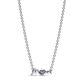 Pandora Moments Collier Pavé Mum Argent 925