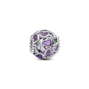 Pandora Moments Offen gearbeitete Herzen Mum-Charm 925 Silber