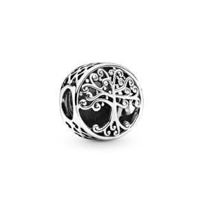Pandora Moments Offen gearbeitetes familiäre Wurzeln Charm