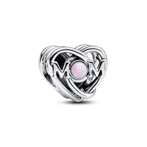 Pandora Moments Charm ajouré « Mom » en forme de cœur Argent 925