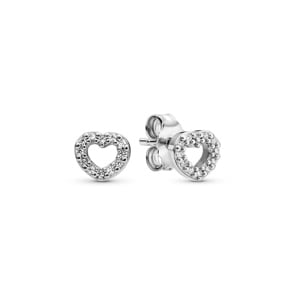 Pandora Moments Clous d'Oreilles Cœur Ouvert