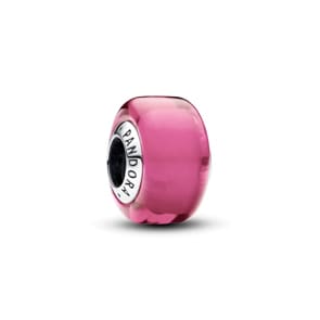 Pandora Moments Rosafarbenes Murano-Glas Mini-Charm 925 Silber 