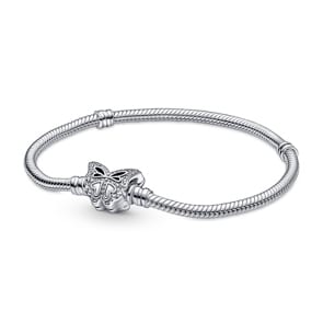Pandora Moments Schlangen-Gliederarmband mit Schmetterling-Verschluss