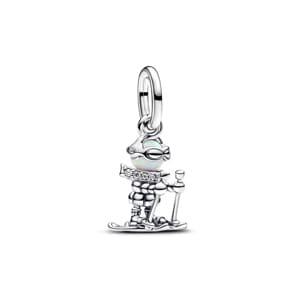 Pandora Moments Skifahrer Charm-Anhänger 925 Silber
