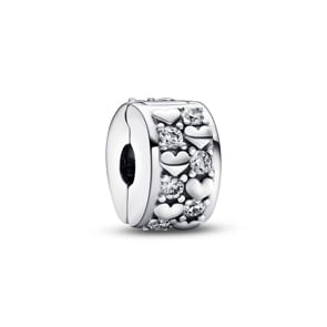 Pandora Moments Unendlichkeit Herzen Funkelnder Clip-Charm