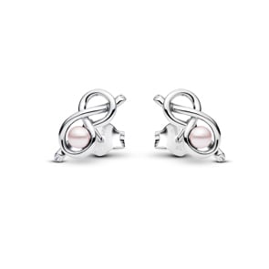 Pandora Moments Unendlichkeitsknoten Ohrstecker 925 Silber