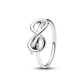 Pandora Moments Unendlichkeitsknoten Ring 925 Silber