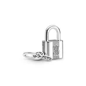 Pandora Moments Vorhängeschloss und Schlüssel Charm-Anhänger