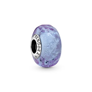 Pandora Moments Wellenförmiges Lavendelblaues Murano-Glas Charm