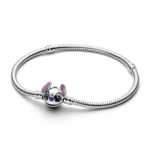 Pandora Moments x Bracelet Maille Serpent Disney Stitch Argent 925 