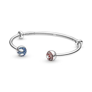 Pandora Moments x Star Wars Logo Côté Clair & Côté Obscur Bracelet Jonc Ouvert
