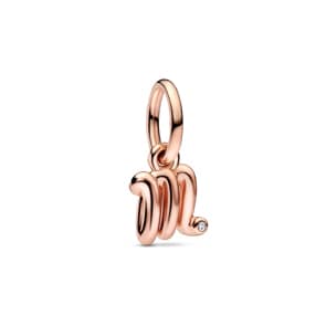 Pandora Rose Moments Charm Pendant Alphabet Lettre m