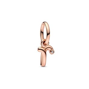 Pandora Rose Moments Letter r Script Alphabet Dangle Charm