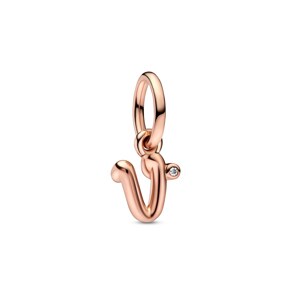 Pandora Rose Moments Buchstabe v Handschrift Charm-Anhänger