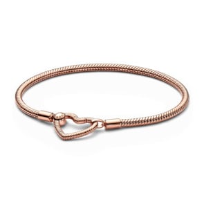Pandora Rose Moments Herzverschluss Schlangen-Gliederarmband