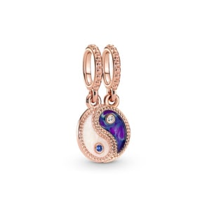 Pandora Rose Moments Teilbarer Yin & Yang Funkelnder Charm-Anhänger