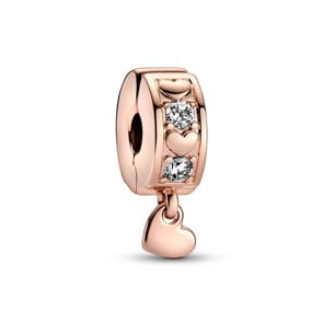 Pandora Rose Moments Unendlichkeits-Herzen Funkelnder Charm-Anhänger