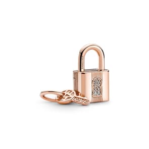 Pandora Rose Moments Vorhängeschloss & Schlüssel Charm-Anhänger