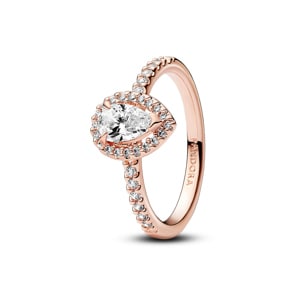 Pandora Rose Timeless Bague Halo Poire Scintillante