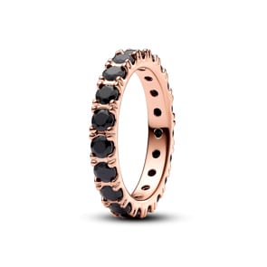 Pandora Rose Timeless Bague Éternité Rang Scintillant Noir