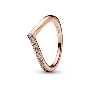 Pandora Rose Timeless Wishbone Halb Funkelnder Ring