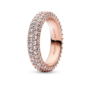 Pandora Rose Timeless Bague Double Rang Pavée
