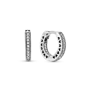 Pandora Signature Créoles Cœur Pavé