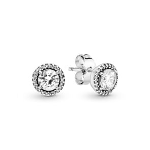 Pandora Timeless Clous d’oreilles rond scintillant