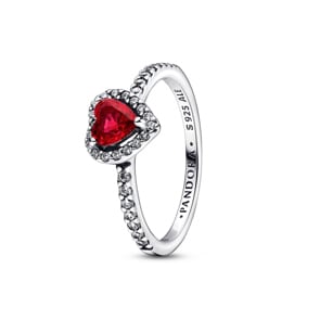 Pandora Timeless Ausgeprägtes Rotes Herz Ring