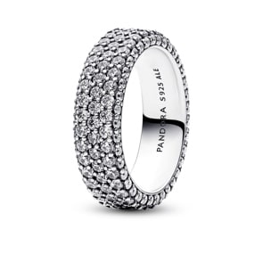 Pandora Timeless Dreireihiger Pavé Ring 925 Silber
