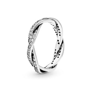 Pandora Timeless Funkelnde Gedrehte Linien Ring