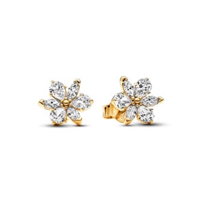 Pandora Gold Timeless Clous d’Oreilles Herbier Scintillant