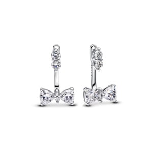 Pandora Timeless Funkelnde Schleife Tropfen-Ohrringe 925 Silber