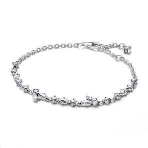 Pandora Timeless Funkelndes Herbarium Cluster Kettenarmband 925 Silber