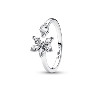 Pandora Timeless Funkelndes Herbarium Cluster Offener Ring 925 Silber