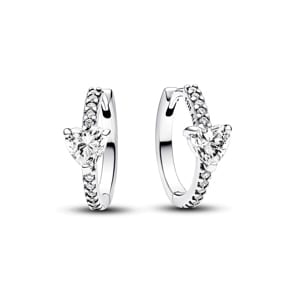 Pandora Timeless Funkelndes Herz Creolen 925 Silber
