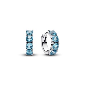 Pandora Timeless Créoles Bleu Clair Argent 925