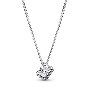 Pandora Timeless Collier Halo Scintillant Rectangulaire