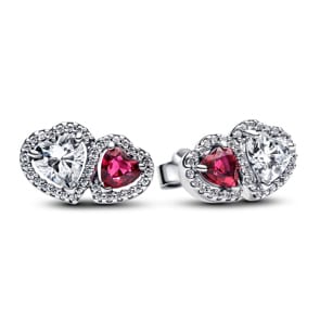 Pandora Timeless Strahlenkranz Herz Ohrstecker 925 Silber